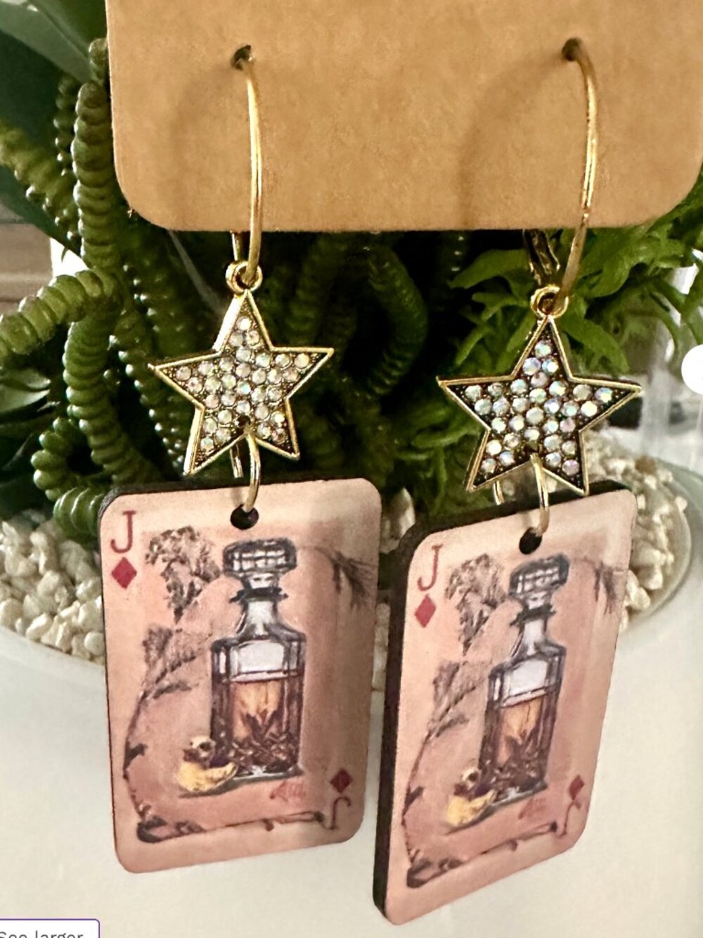 Jack Daniels Diamond Earrings